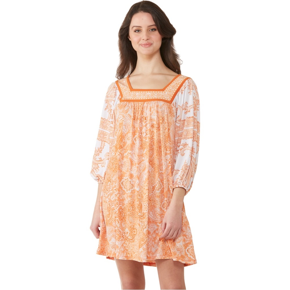 Michael Kors 60’s boho Square Neck Dress